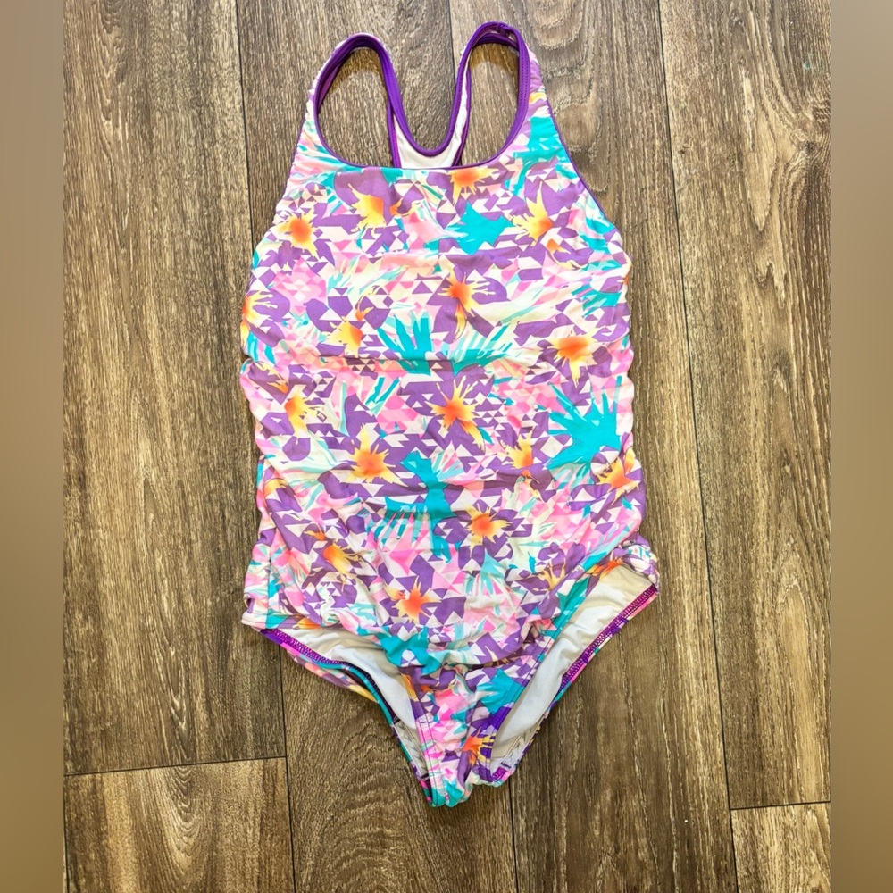 Speedo Girls Swimsuit Sz 14-A476